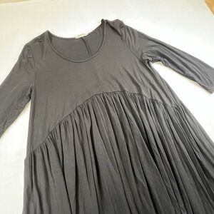 Boutique‎ Brand Promesa Womens Large Blouse Black Scoop Neck